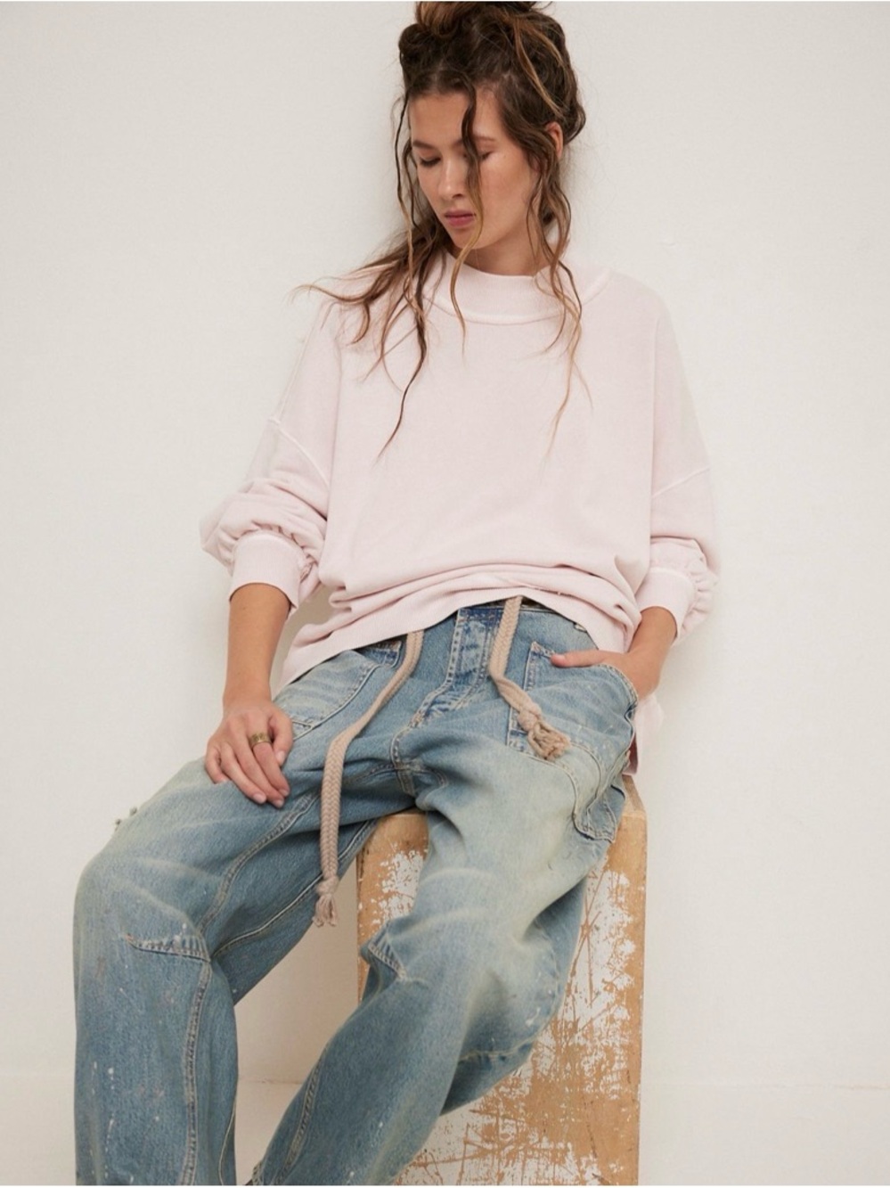 NWT Free People Palm Springs Pullover sz large - Picture 4 of 8
